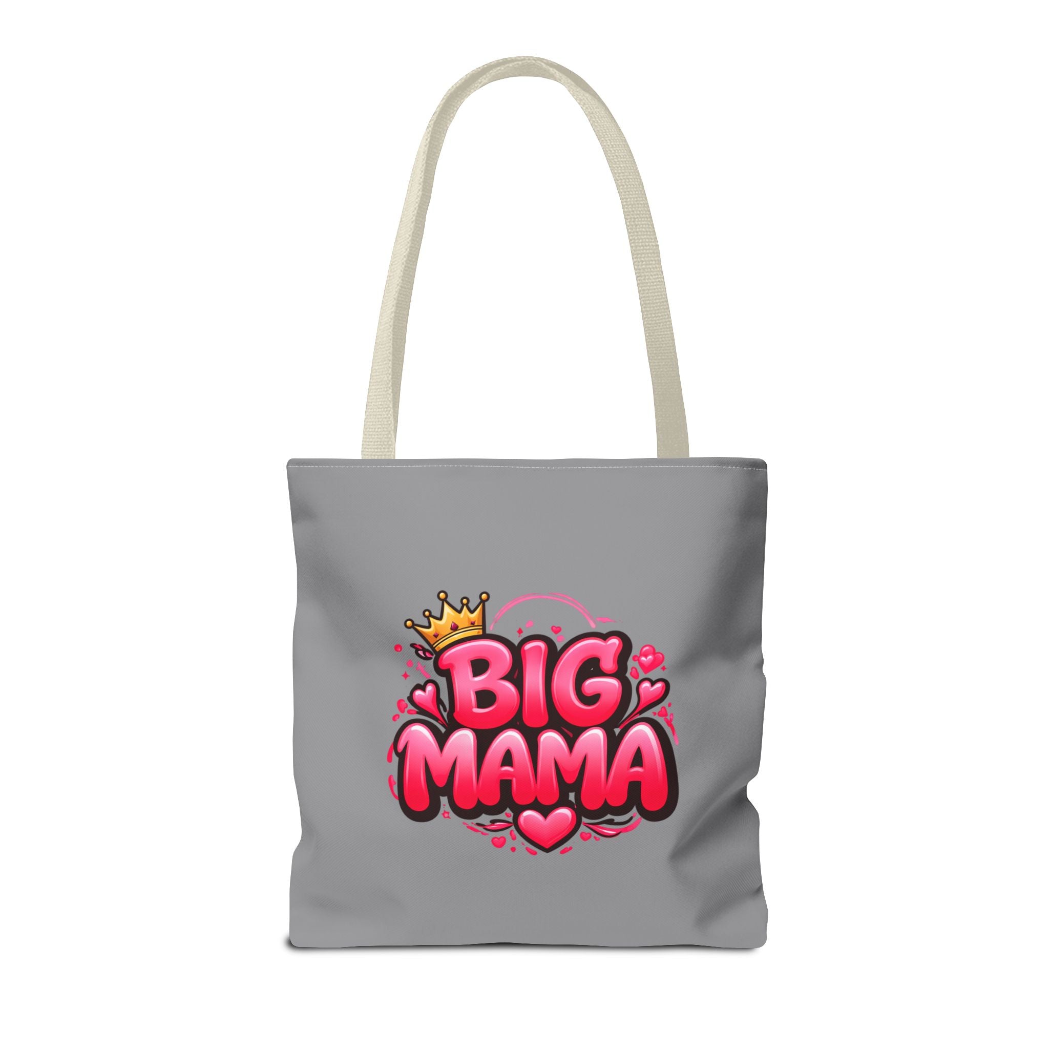 Big Mama Tote Bag — Cute Pink Crown Graphic Tote for Moms, Mother’s Day Gift
