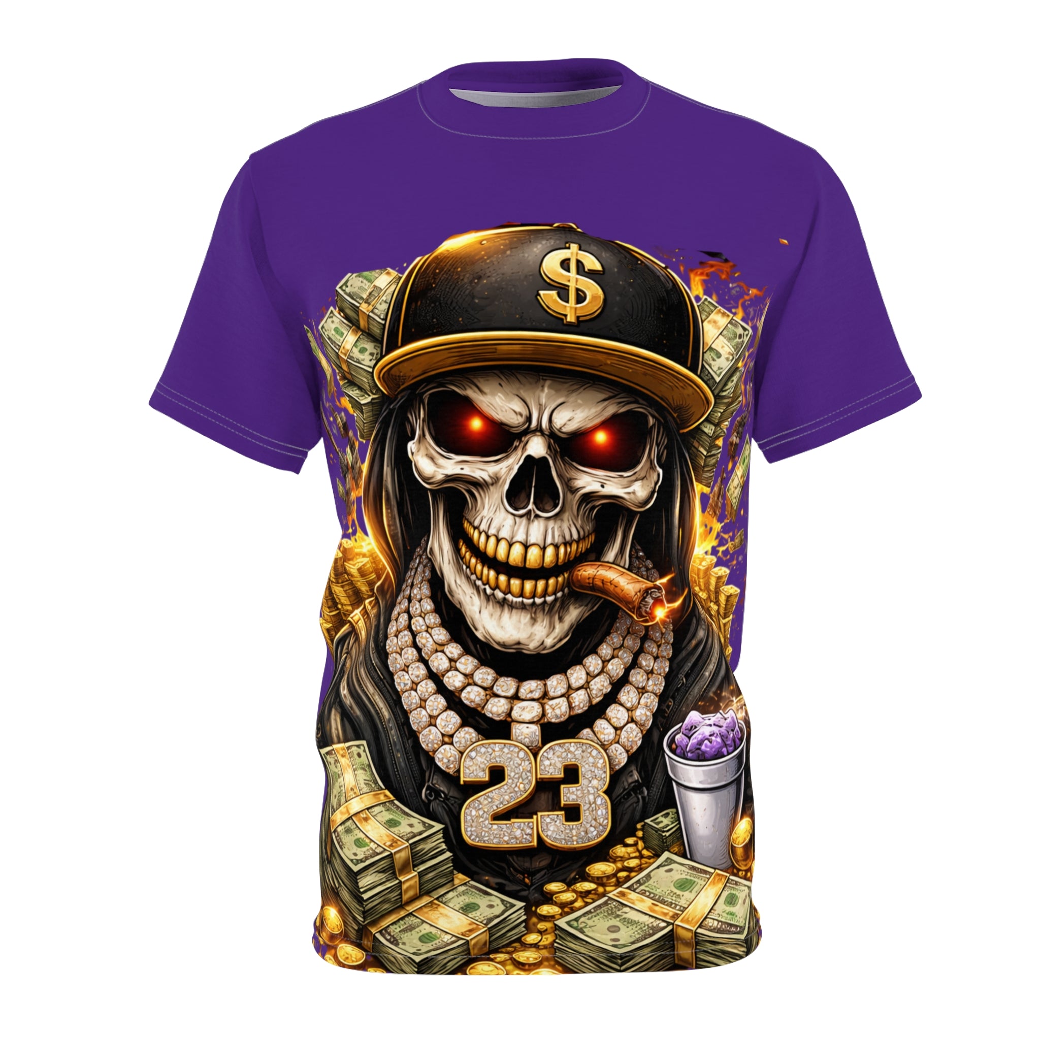 Money Skull Tee — Bold Streetwear Graphic T‑Shirt ("23" Design)