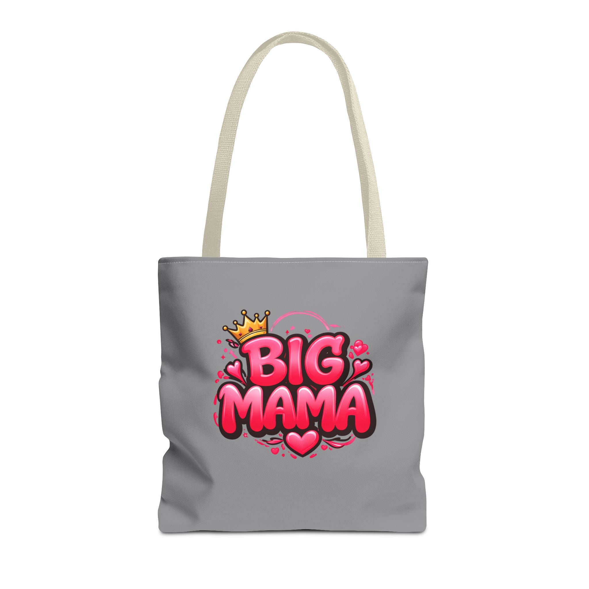 Big Mama Tote Bag — Cute Pink Crown Graphic Tote for Moms, Mother’s Day Gift
