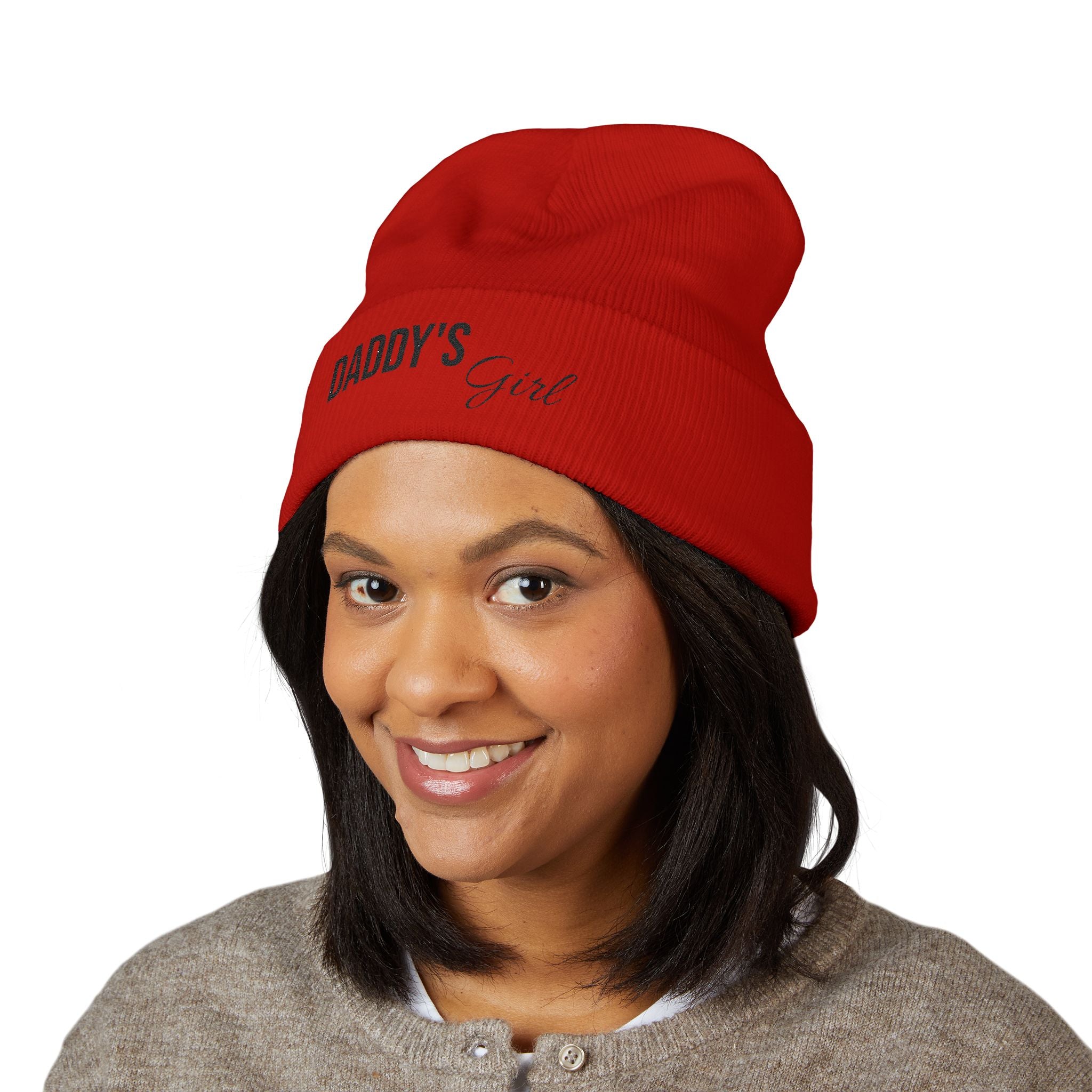 Daughter Beanie Embroidered Cuffed Beanie