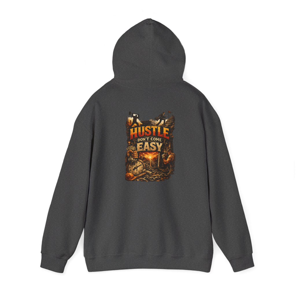 Grind Hoodie — “Hustle Isn’t Easy” Motivational Streetwear Hoodie