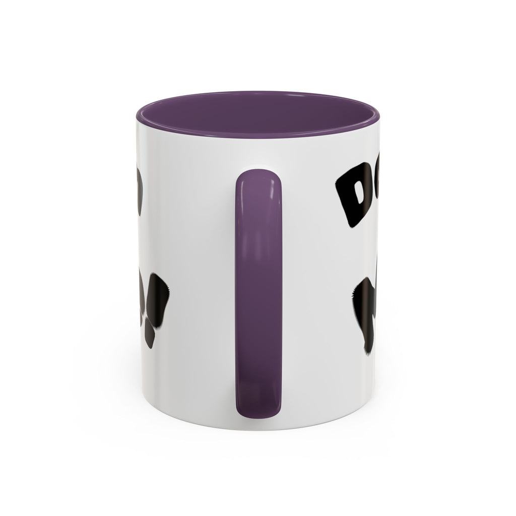 Accent Coffee Mug — "Don’t Mean Mug Me!" Black-Accent Funny Coffee Cup