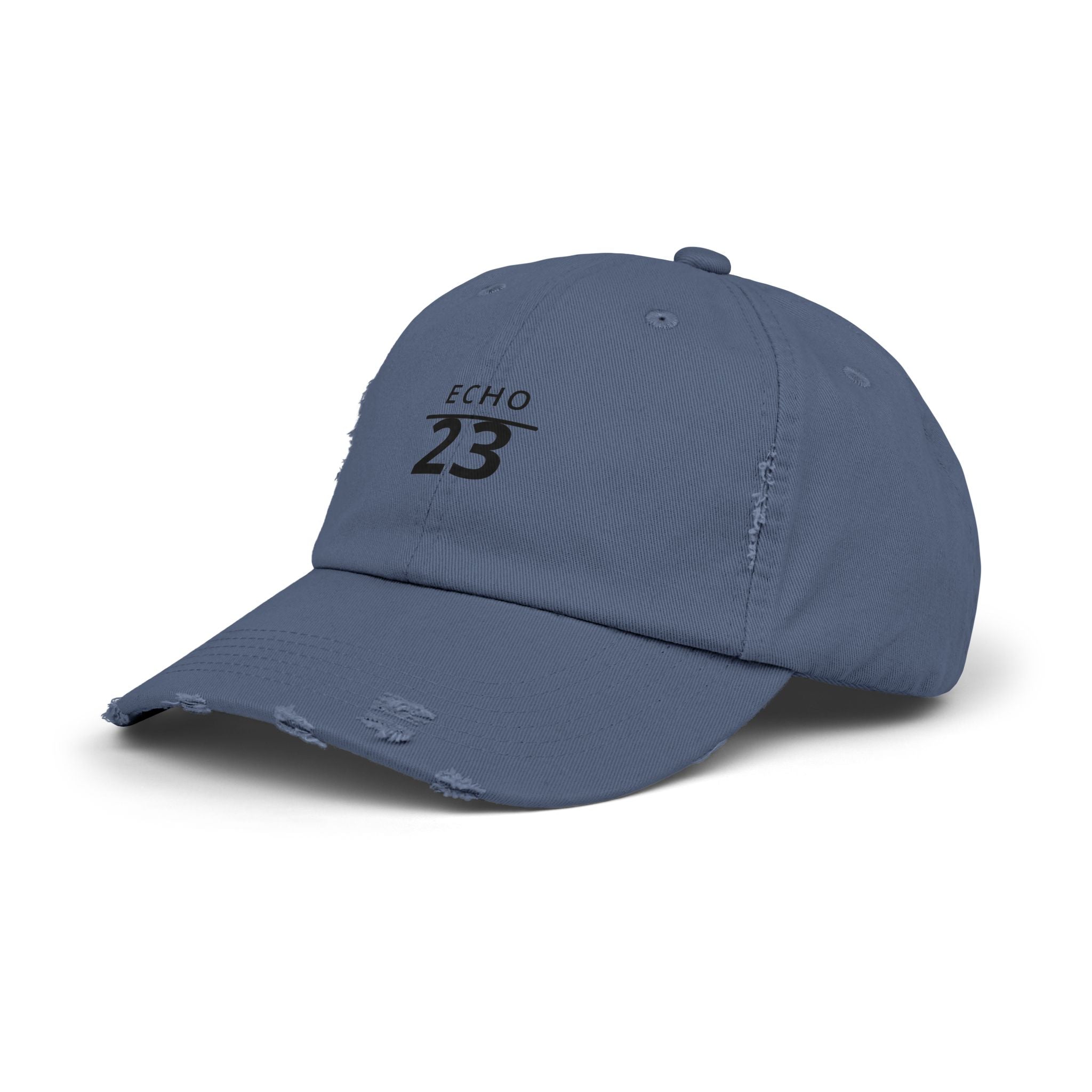 Distressed Echo 23 Baseball Cap — Vintage Washed Dad Hat