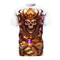 Fiery Demon Skull Tee — Gothic Treasure Graphic T-Shirt