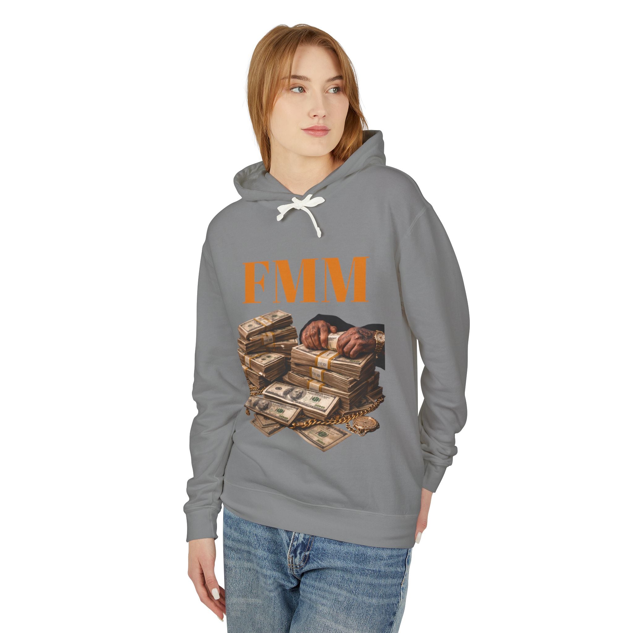 FMM Cash Pile Hoodie — Fearless Money Moves Graphic Hooded Sweatshirt
