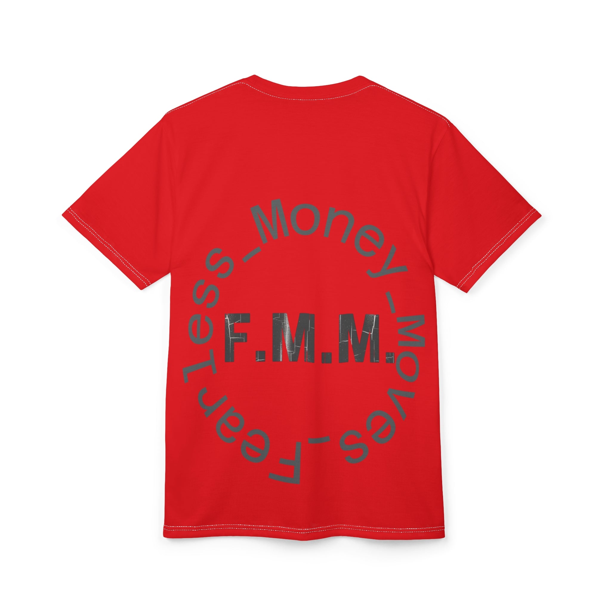 Red FMM Money Stacks Tee — Graphic All-Over Print Shirt