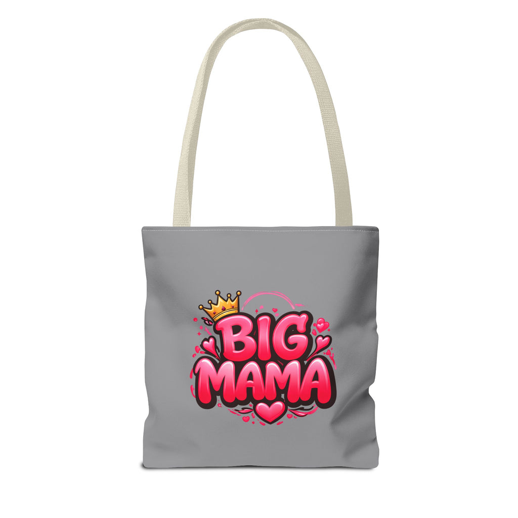 Big Mama Tote Bag — Cute Pink Crown Graphic Tote for Moms, Mother’s Day Gift