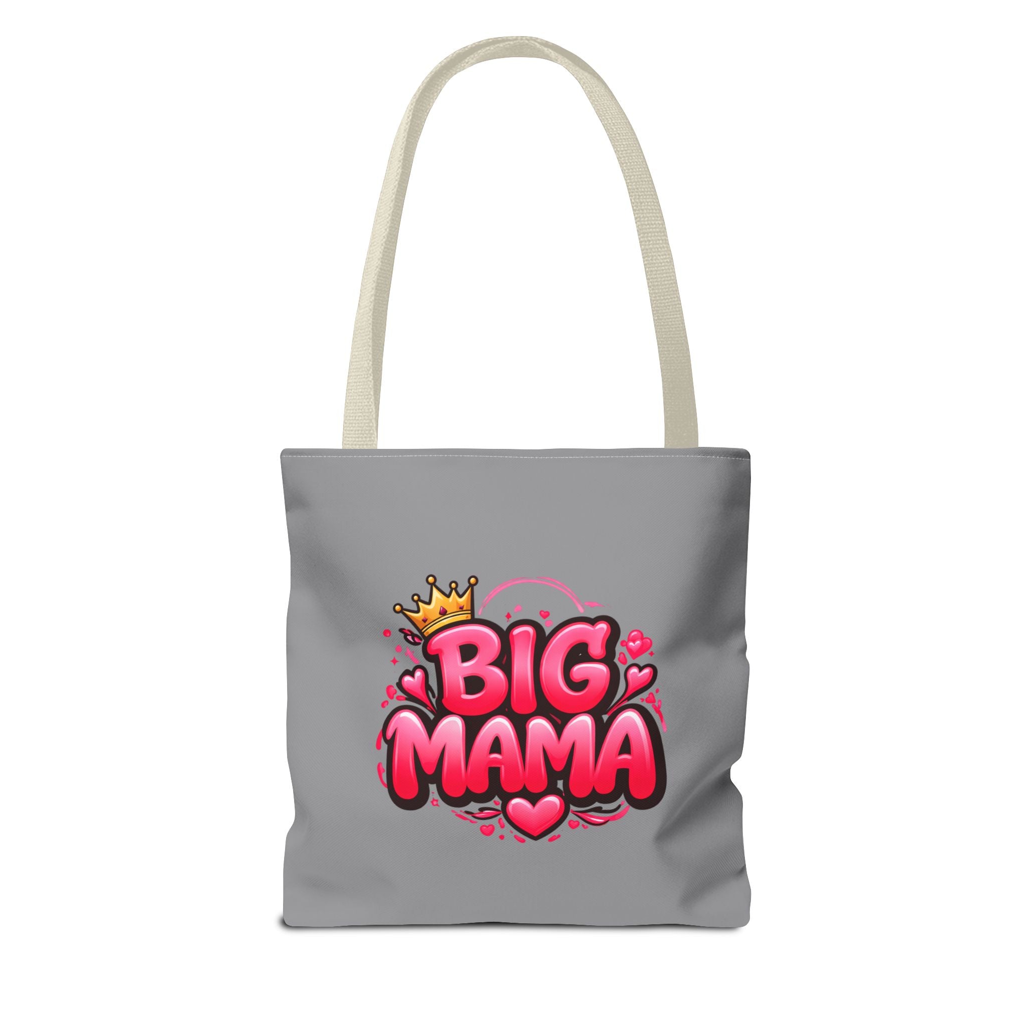 Big Mama Tote Bag — Cute Pink Crown Graphic Tote for Moms, Mother’s Day Gift