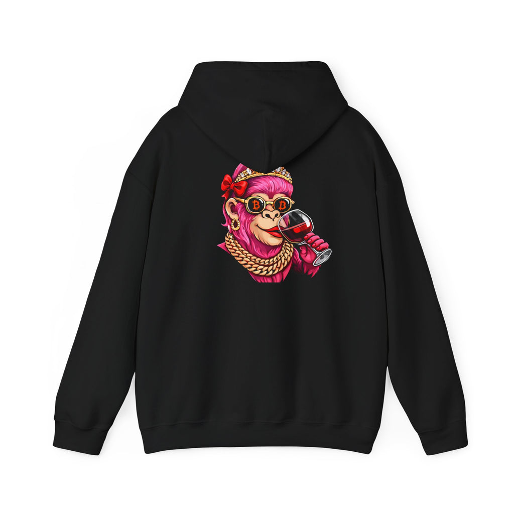 Hoodie — "She Doesn't Wear a Crown, She Wears It" Floral Empowerment Pullover