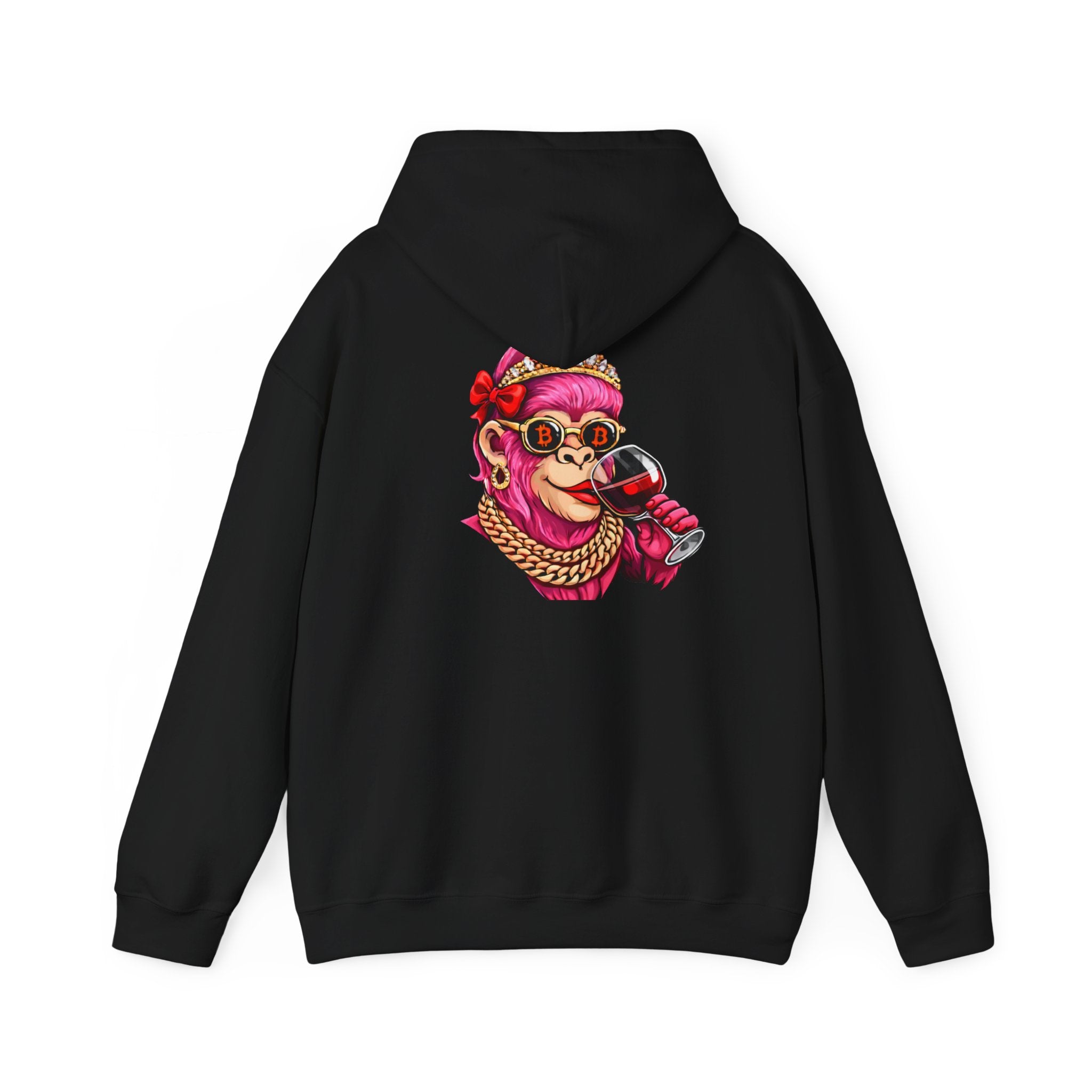 Hoodie — "She Doesn't Wear a Crown, She Wears It" Floral Empowerment Pullover