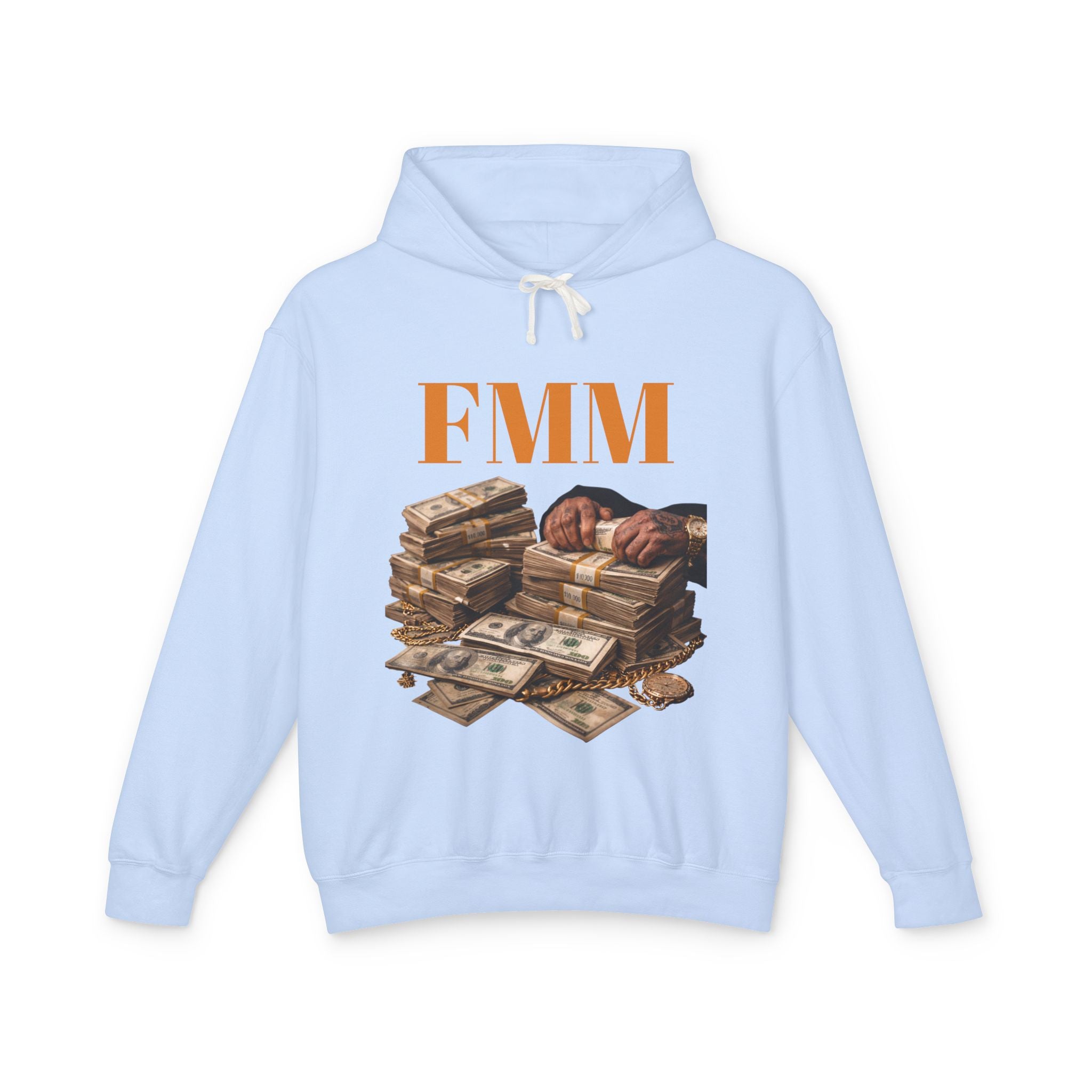 FMM Cash Pile Hoodie — Fearless Money Moves Graphic Hooded Sweatshirt