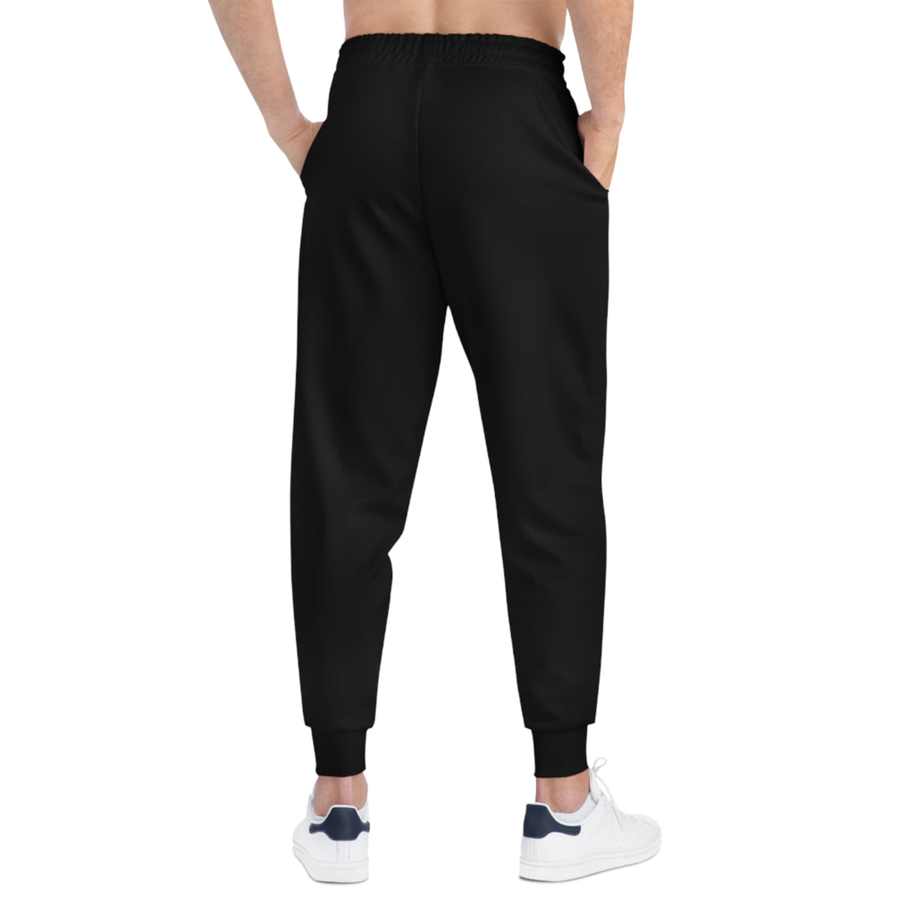 Athletic Joggers — 'Already Chosen' Beach Graphic Sweatpants with Stay Down Side Text