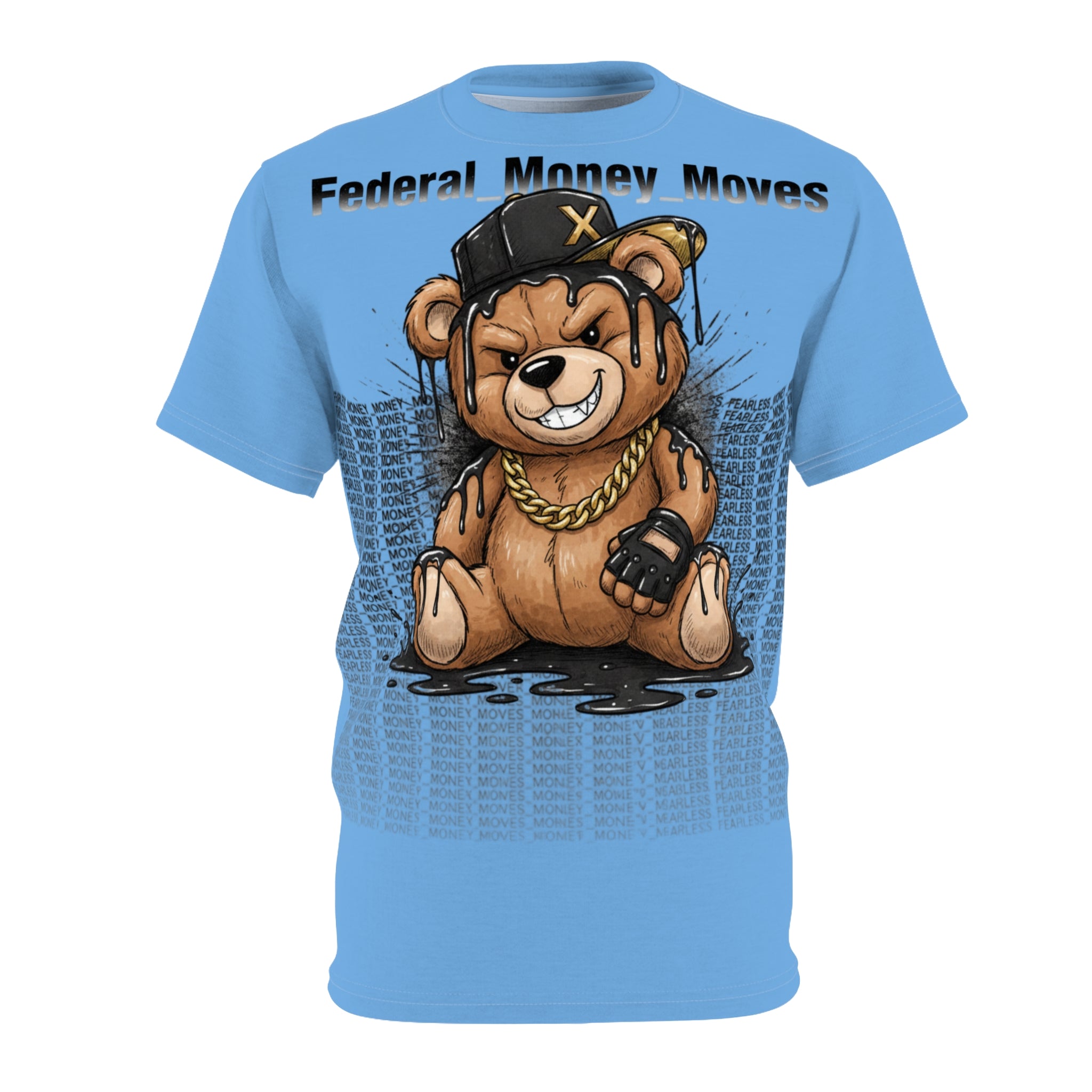 Bear Streetwear Tee — "Federal Money Moves" Graphic T‑Shirt