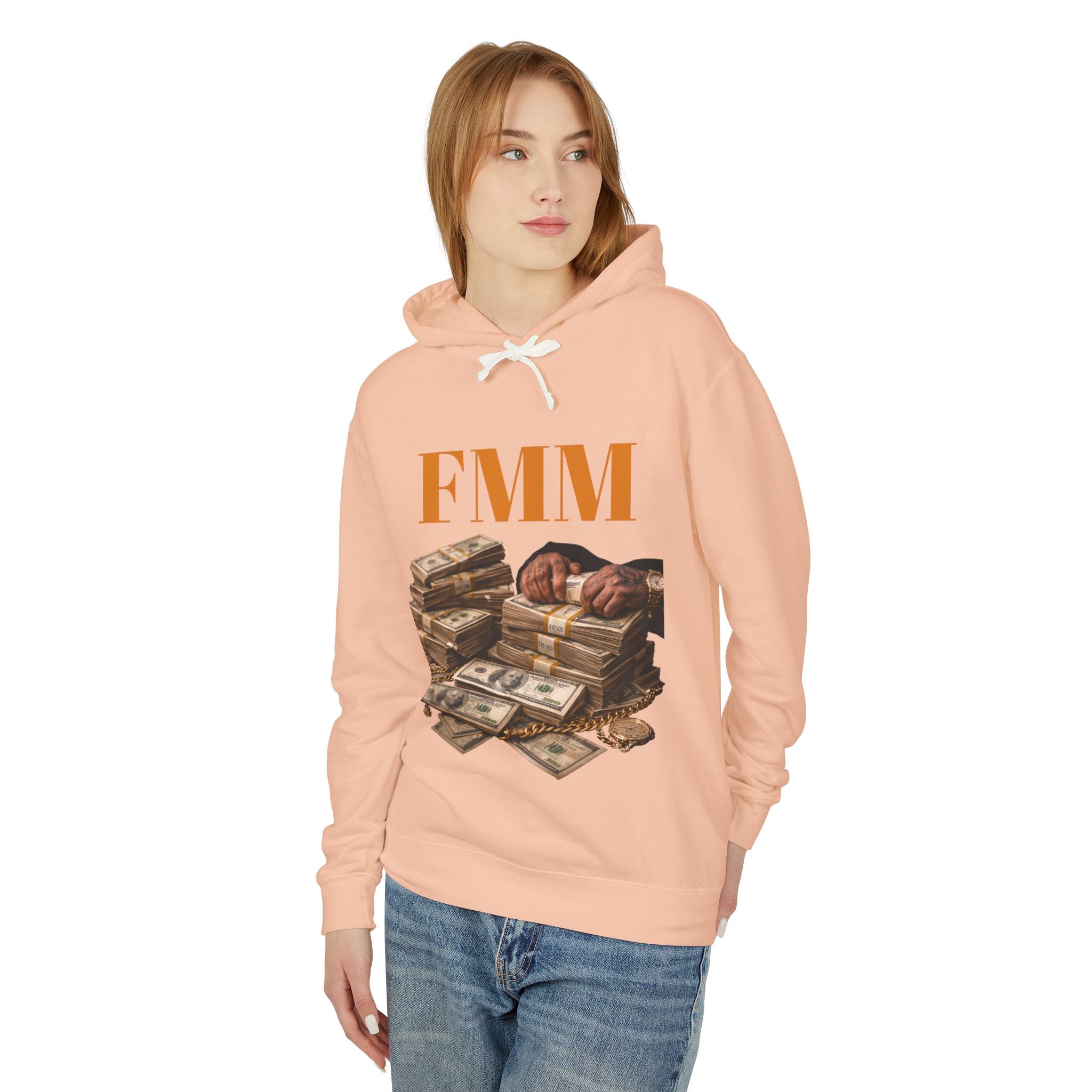 FMM Cash Pile Hoodie — Fearless Money Moves Graphic Hooded Sweatshirt