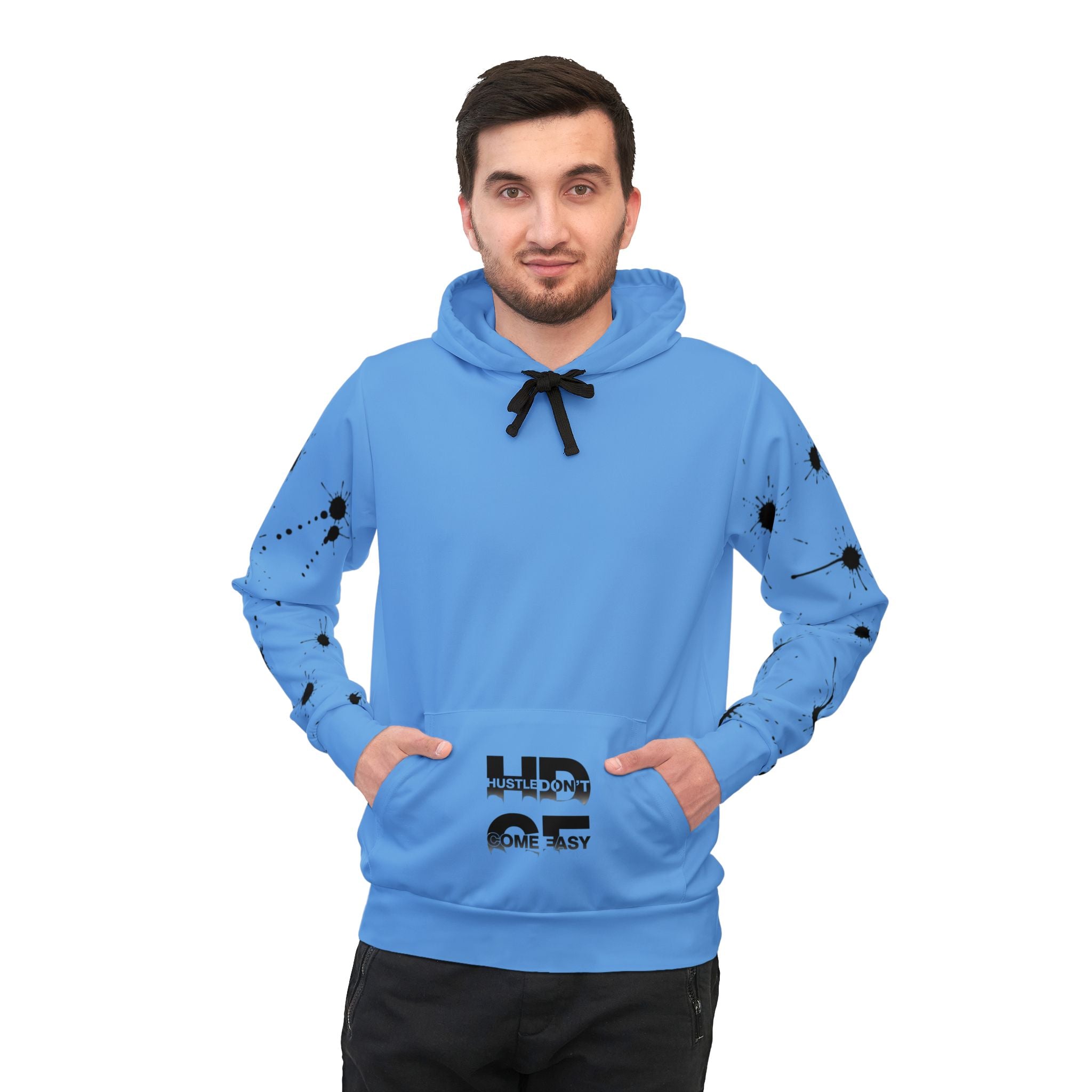 Hustle Don't Come Easy Athletic Hoodie — Motivational Pullover for Gym & Streetwear