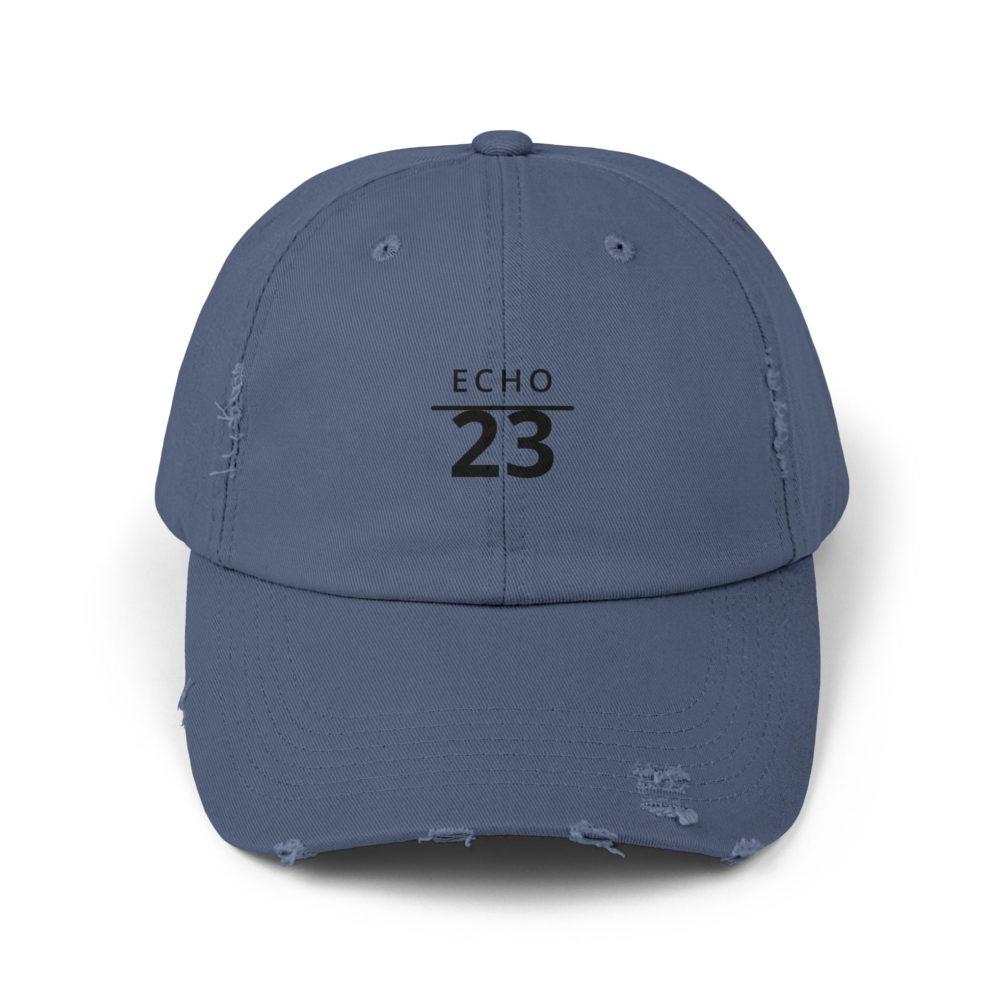 Distressed Echo 23 Baseball Cap — Vintage Washed Dad Hat