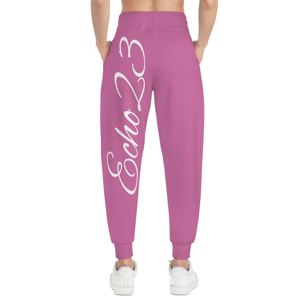 Queen Graphic Joggers — Personalized 'Echo23' Pink Athletic Sweatpants