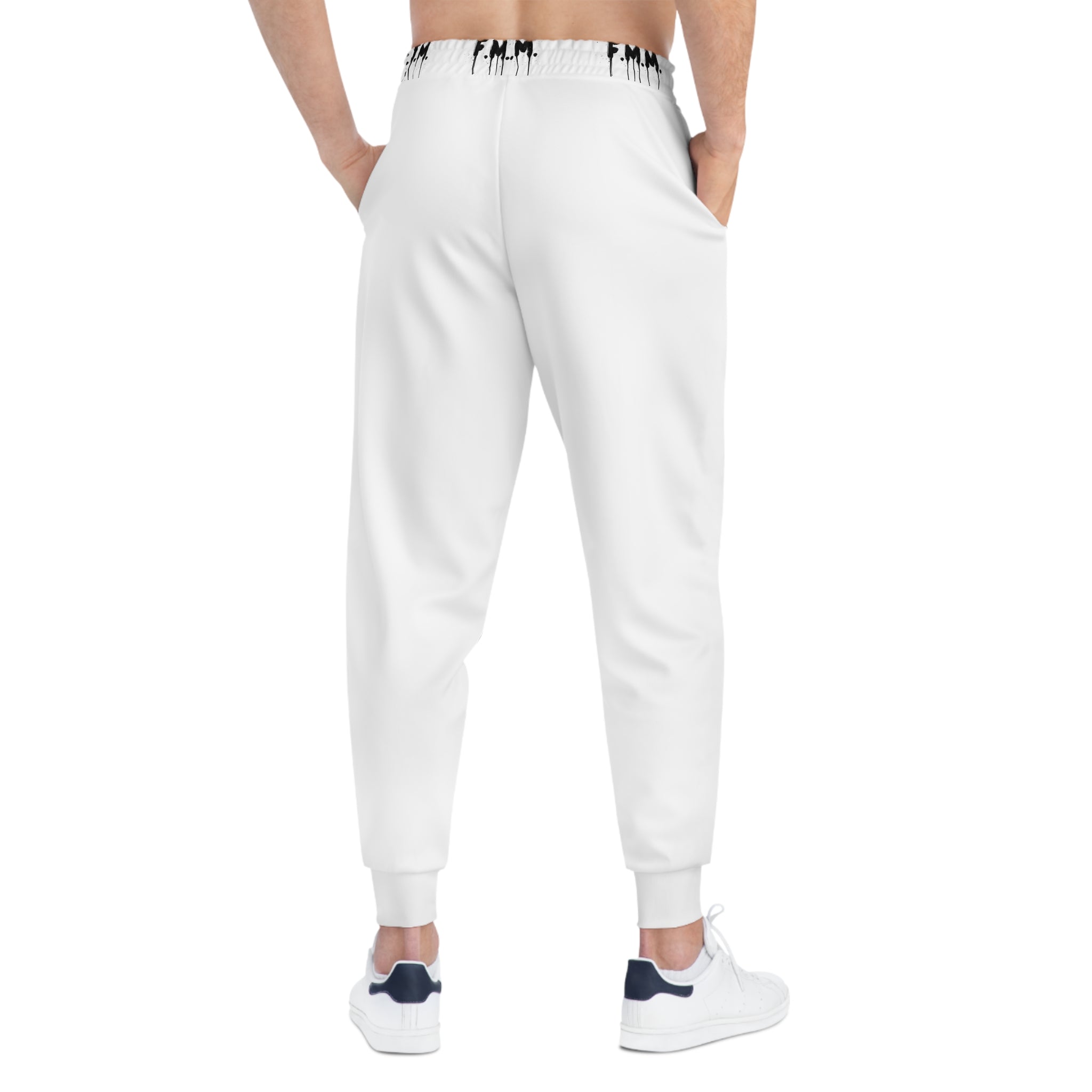 Echo 23 White Joggers with Purple Drink Graphic