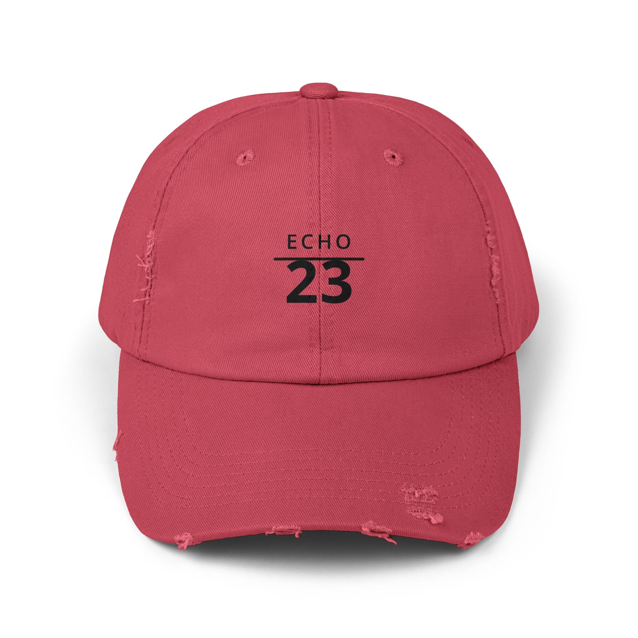 Distressed Echo 23 Baseball Cap — Vintage Washed Dad Hat