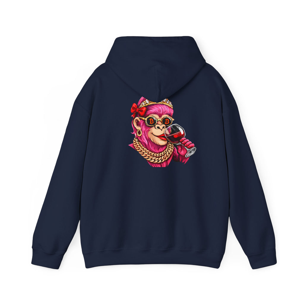 Hoodie — "She Doesn't Wear a Crown, She Wears It" Floral Empowerment Pullover