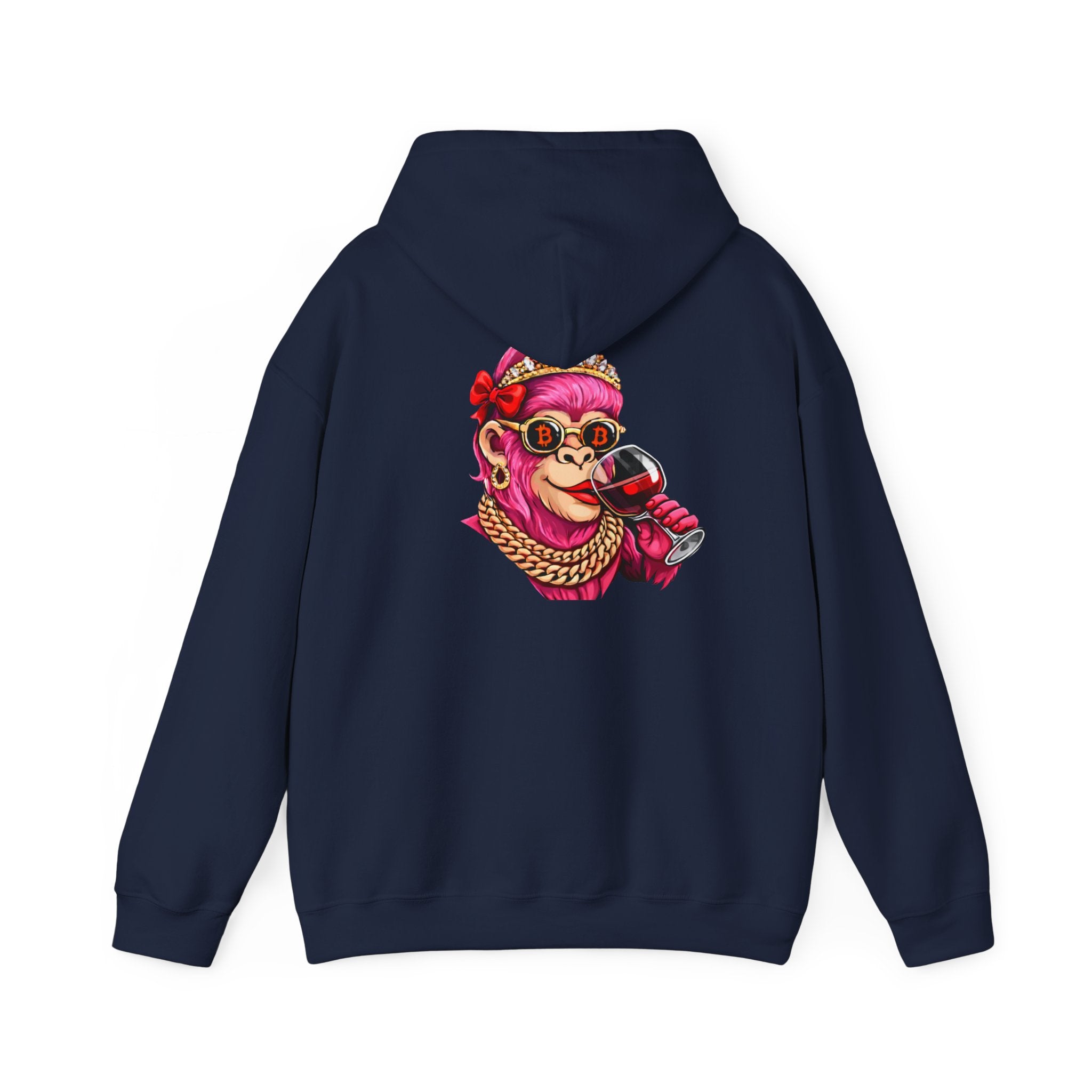 Hoodie — "She Doesn't Wear a Crown, She Wears It" Floral Empowerment Pullover