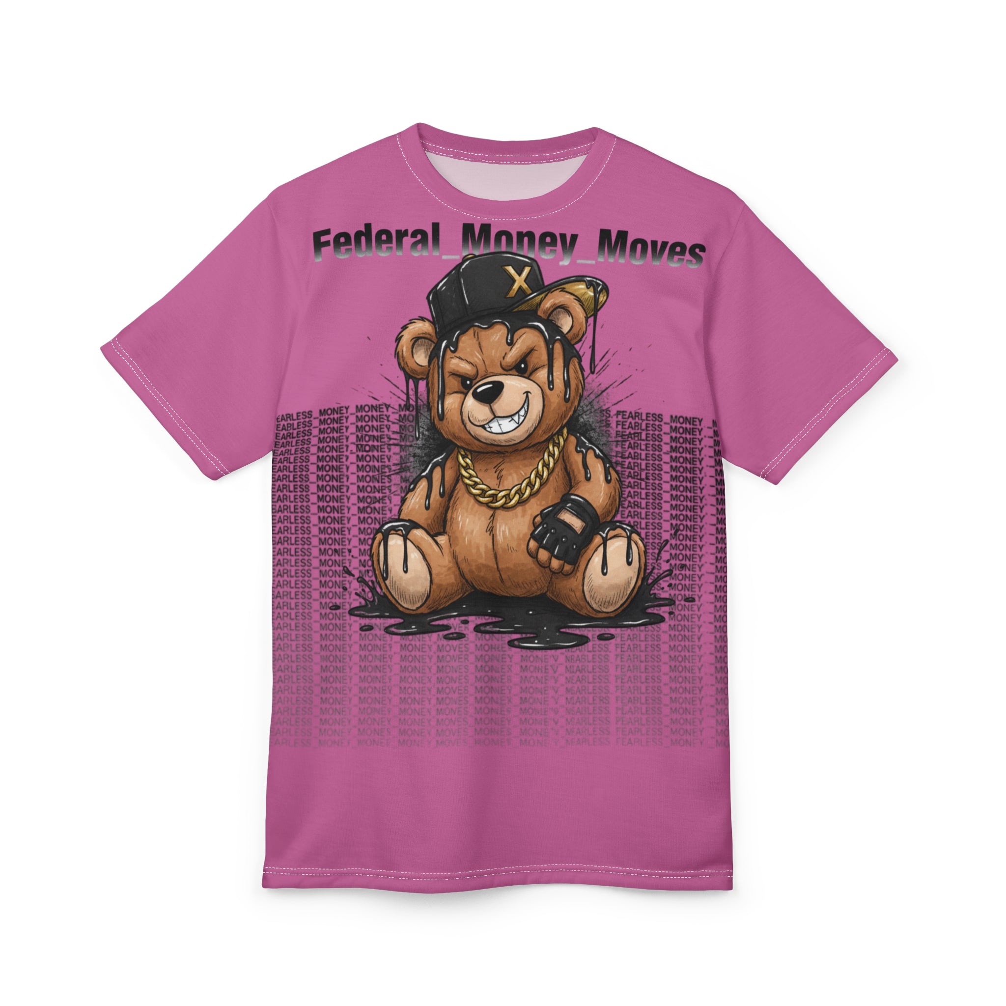 Bear Streetwear Tee — "Federal Money Moves" Graphic T‑Shirt