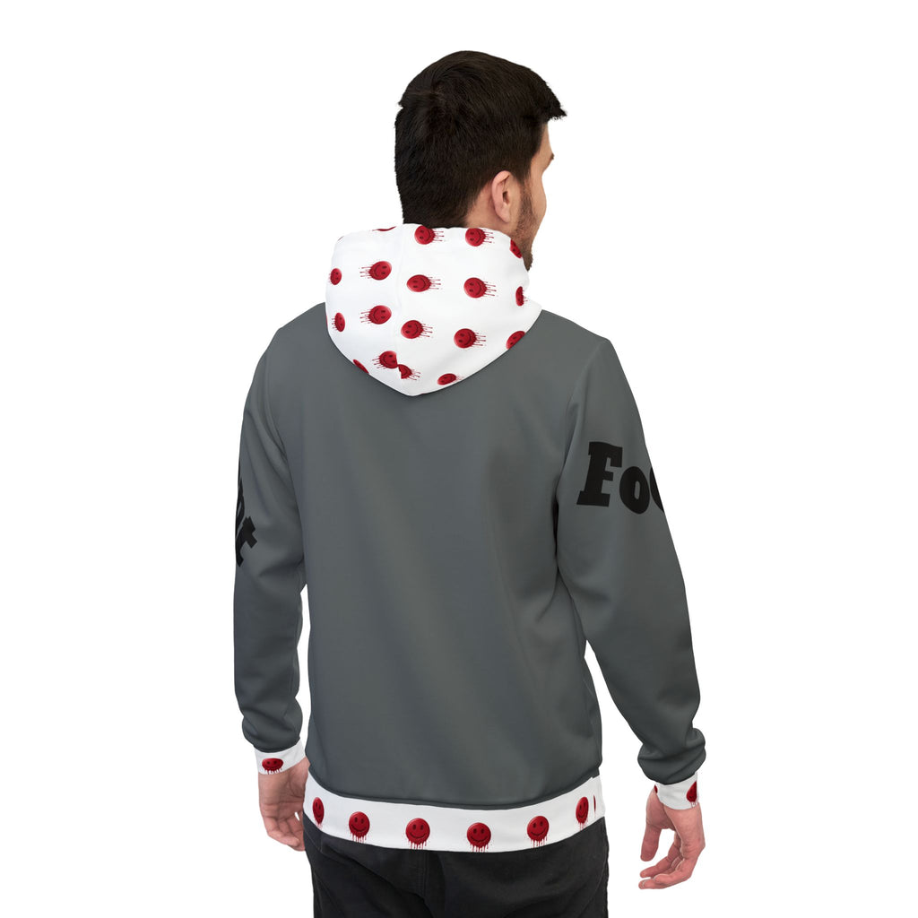 Gray-PolkaDot Echo 23 Athletic Hoodie