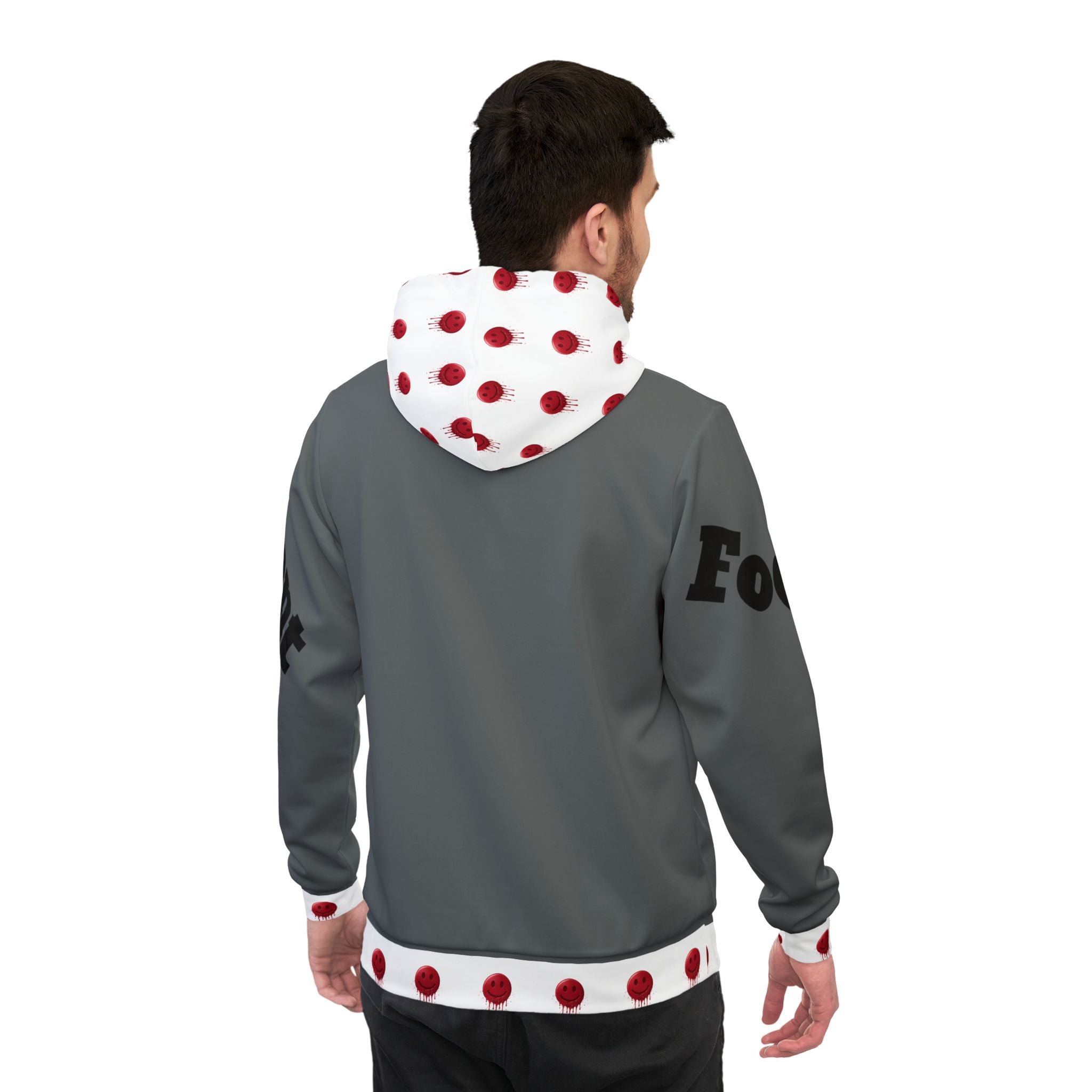 Gray-PolkaDot Echo 23 Athletic Hoodie