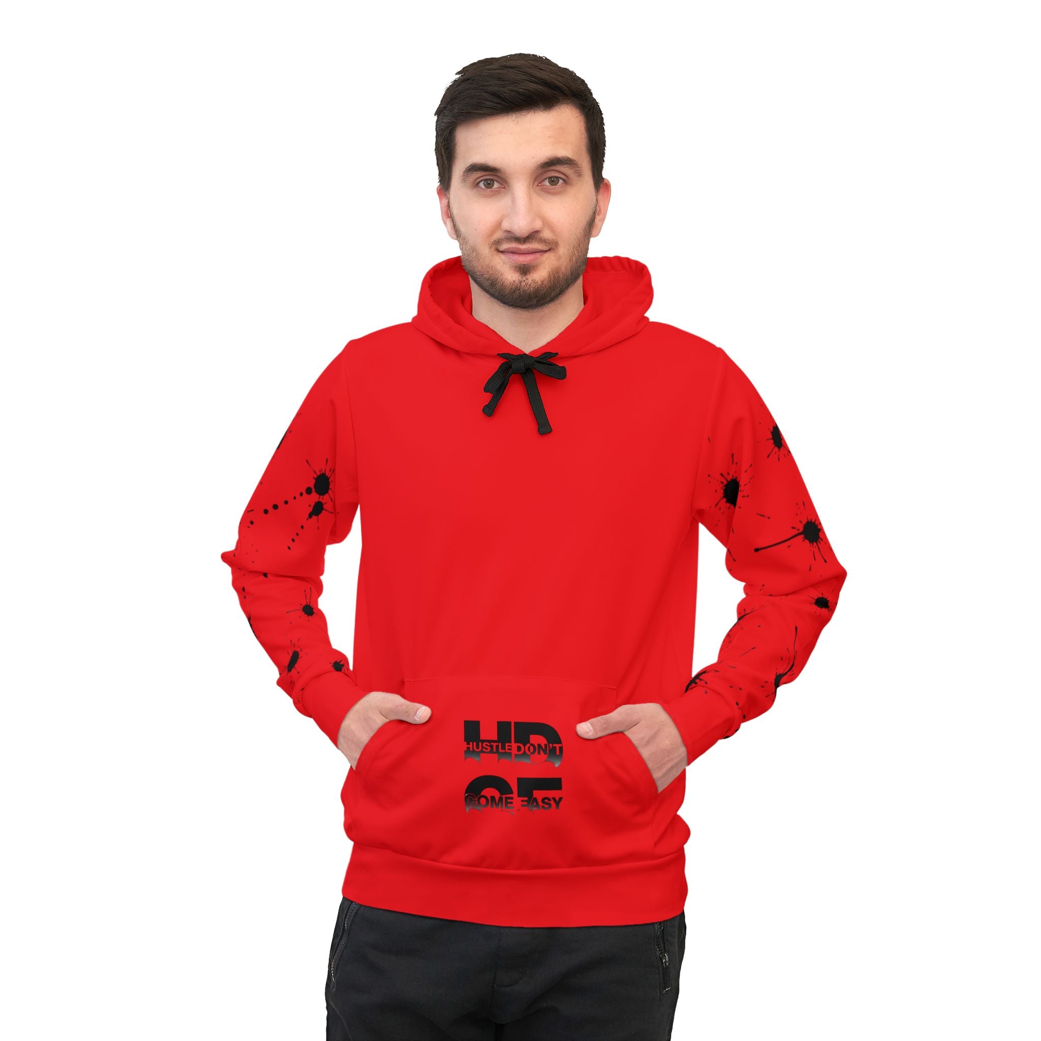 Hustle Don't Come Easy Athletic Hoodie — Motivational Pullover for Gym & Streetwear