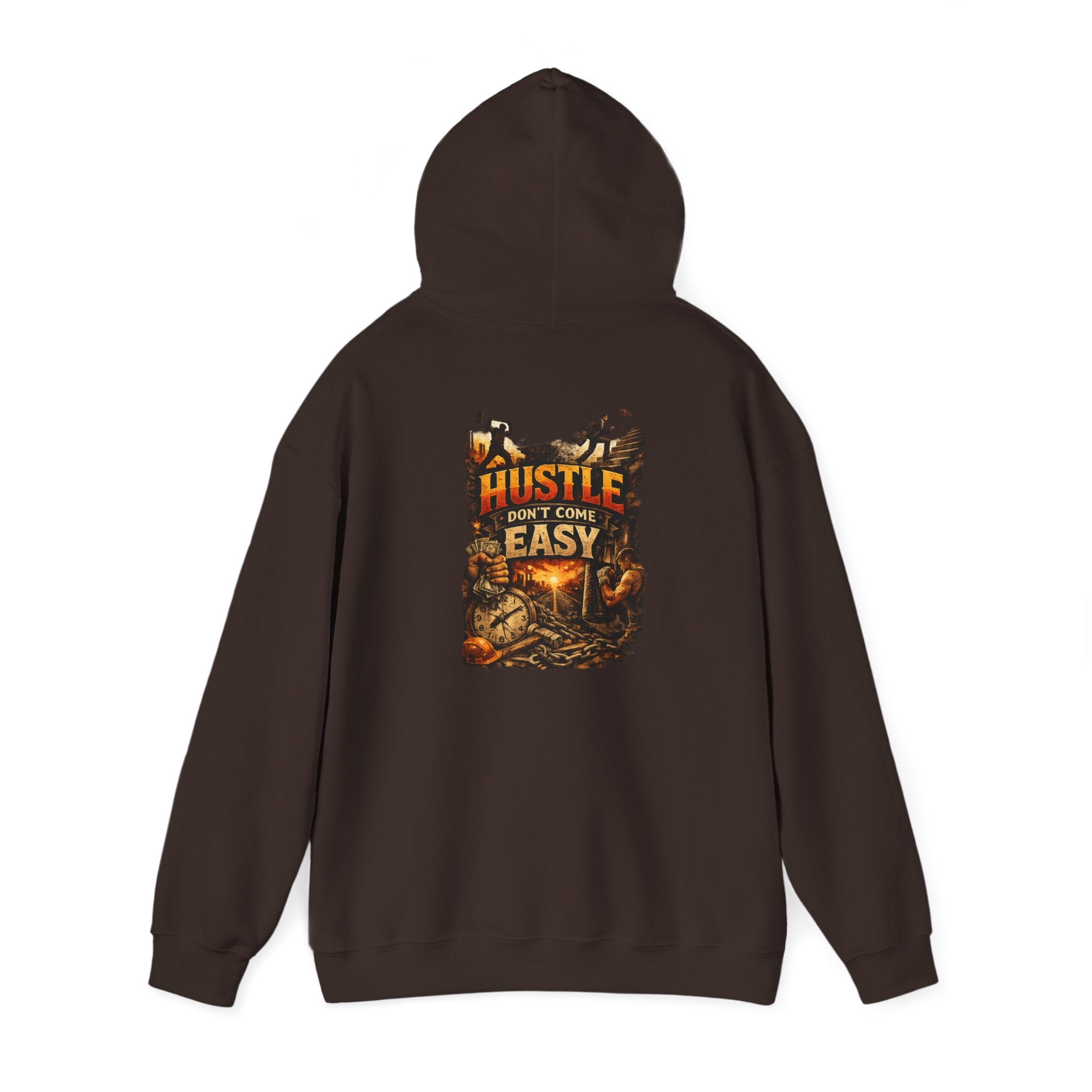 Grind Hoodie — “Hustle Isn’t Easy” Motivational Streetwear Hoodie