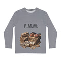 F.M.M. Money Stack Long Sleeve Shirt — Men’s Streetwear Cash Graphic Tee