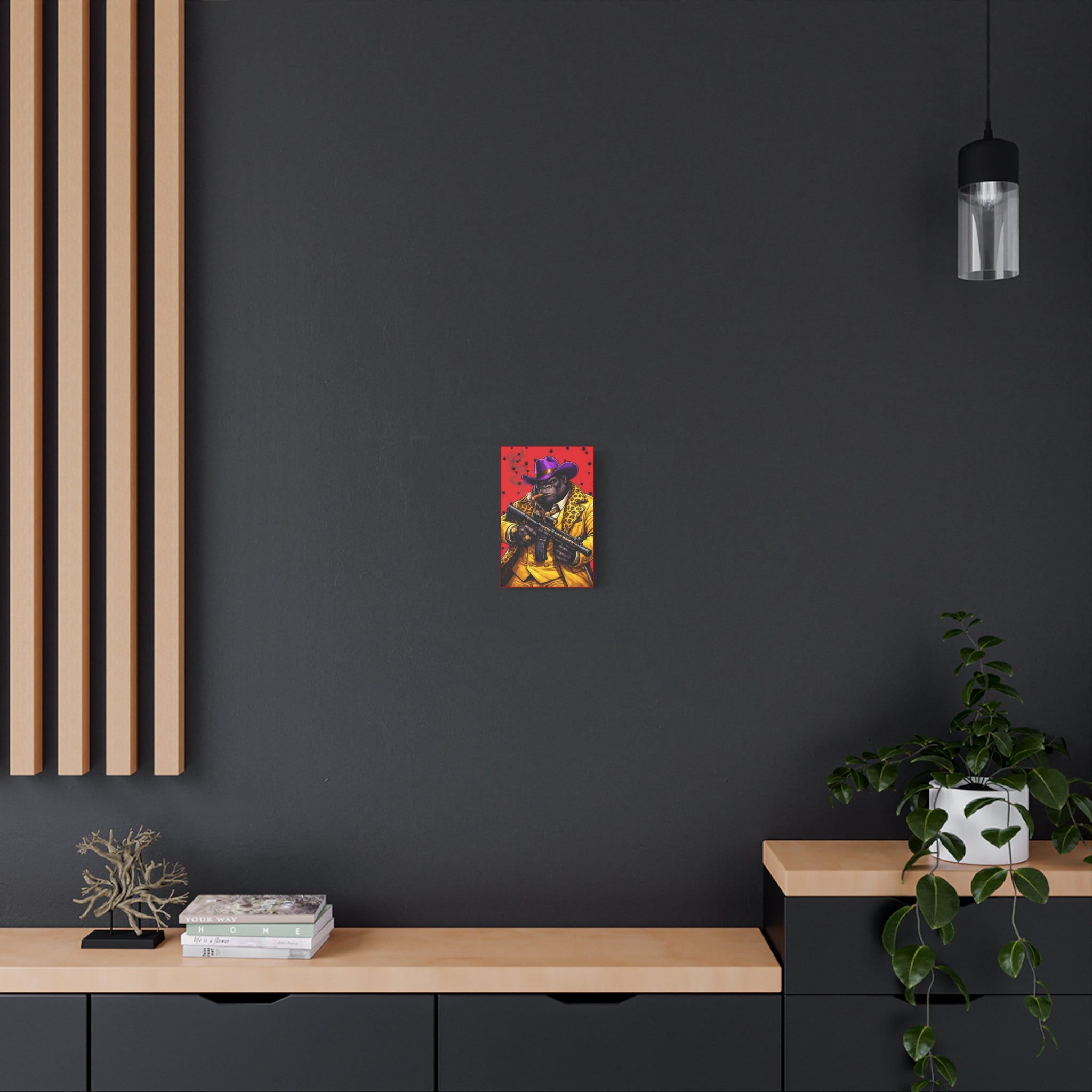 Gorilla Don Pablo Canvas — Bold Pimp-Style Art Print