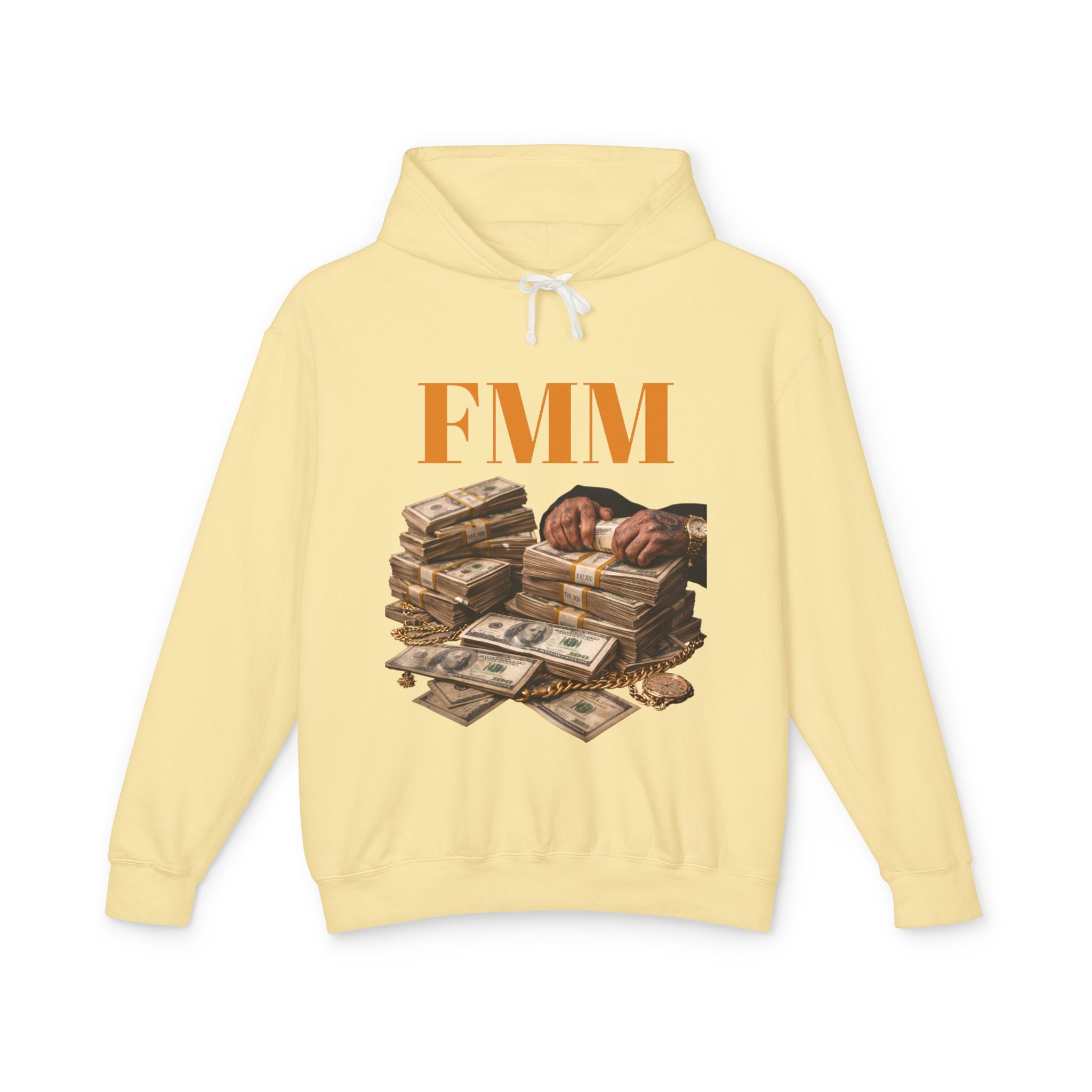 FMM Cash Pile Hoodie — Fearless Money Moves Graphic Hooded Sweatshirt