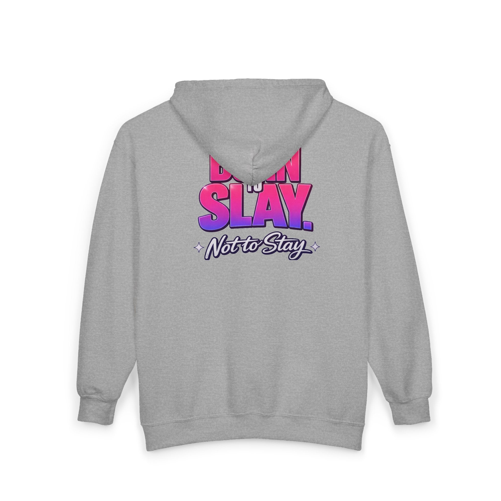 Born to Slay Full-Zip Hoodie – Route 23 Graphic Zip-Up
