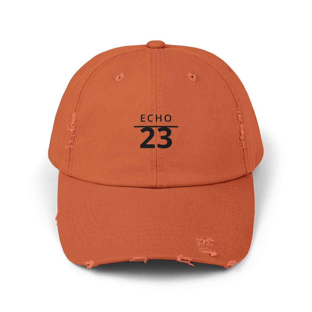 Distressed Echo 23 Baseball Cap — Vintage Washed Dad Hat
