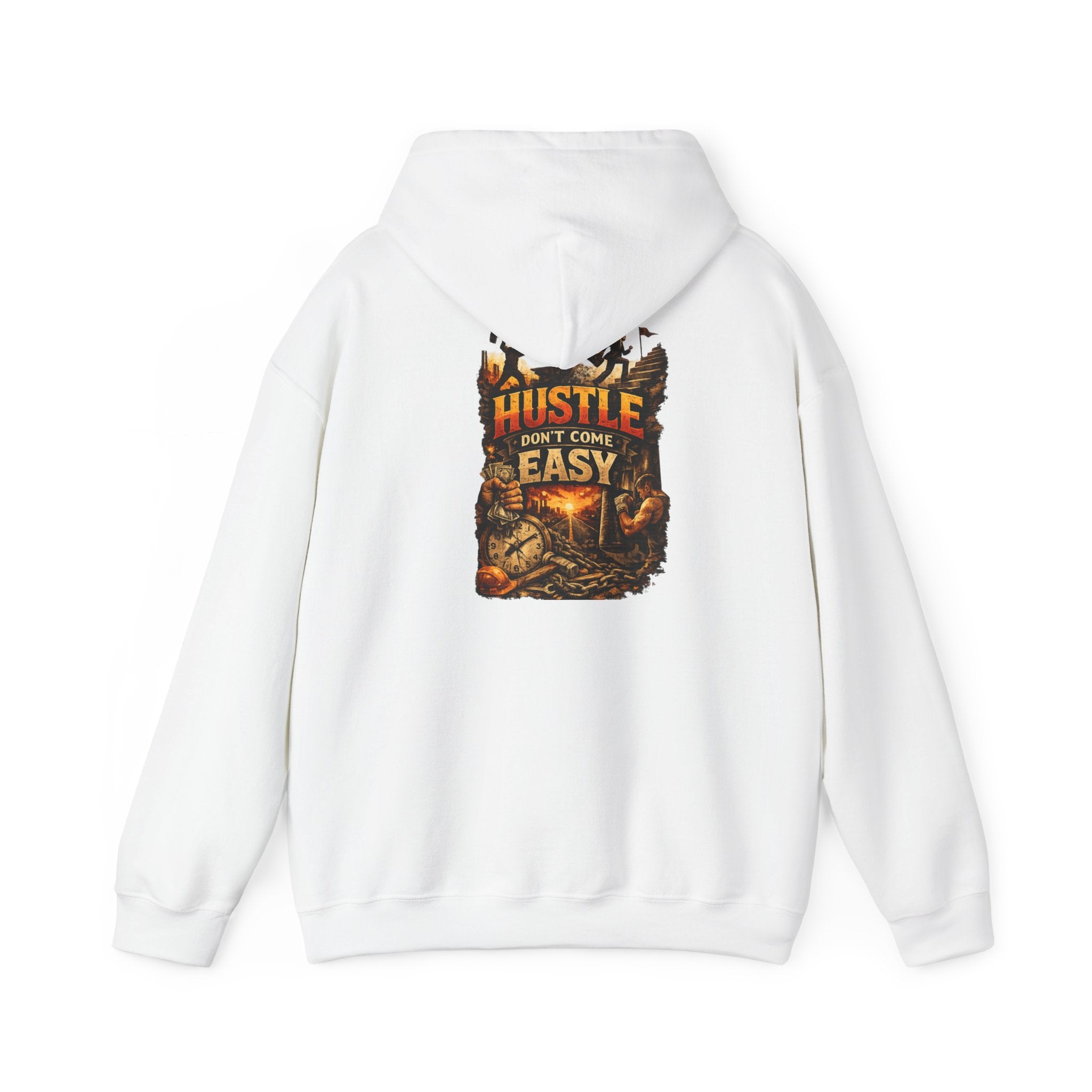 Grind Hoodie — “Hustle Isn’t Easy” Motivational Streetwear Hoodie