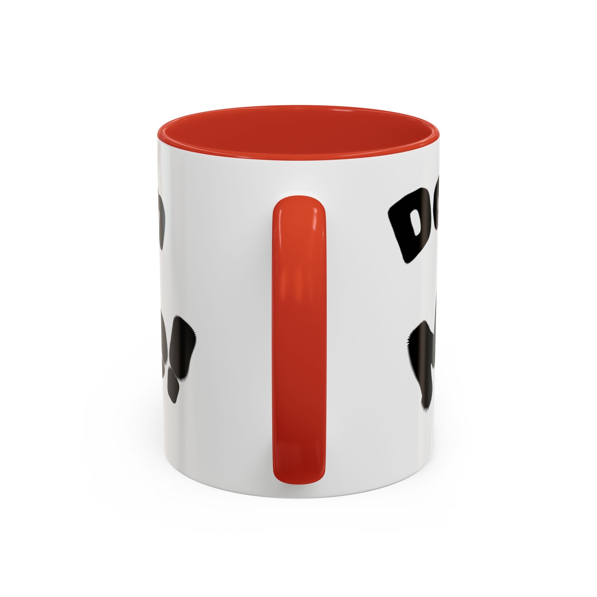 Accent Coffee Mug — "Don’t Mean Mug Me!" Black-Accent Funny Coffee Cup